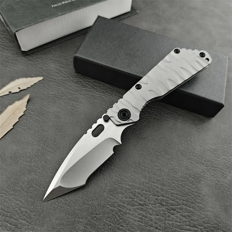 Strider Advancing Titanium Camping Outdoor Hunting and Rescue TC4 Titanium Wave Handle Survival Tactics EDC Folding Knife