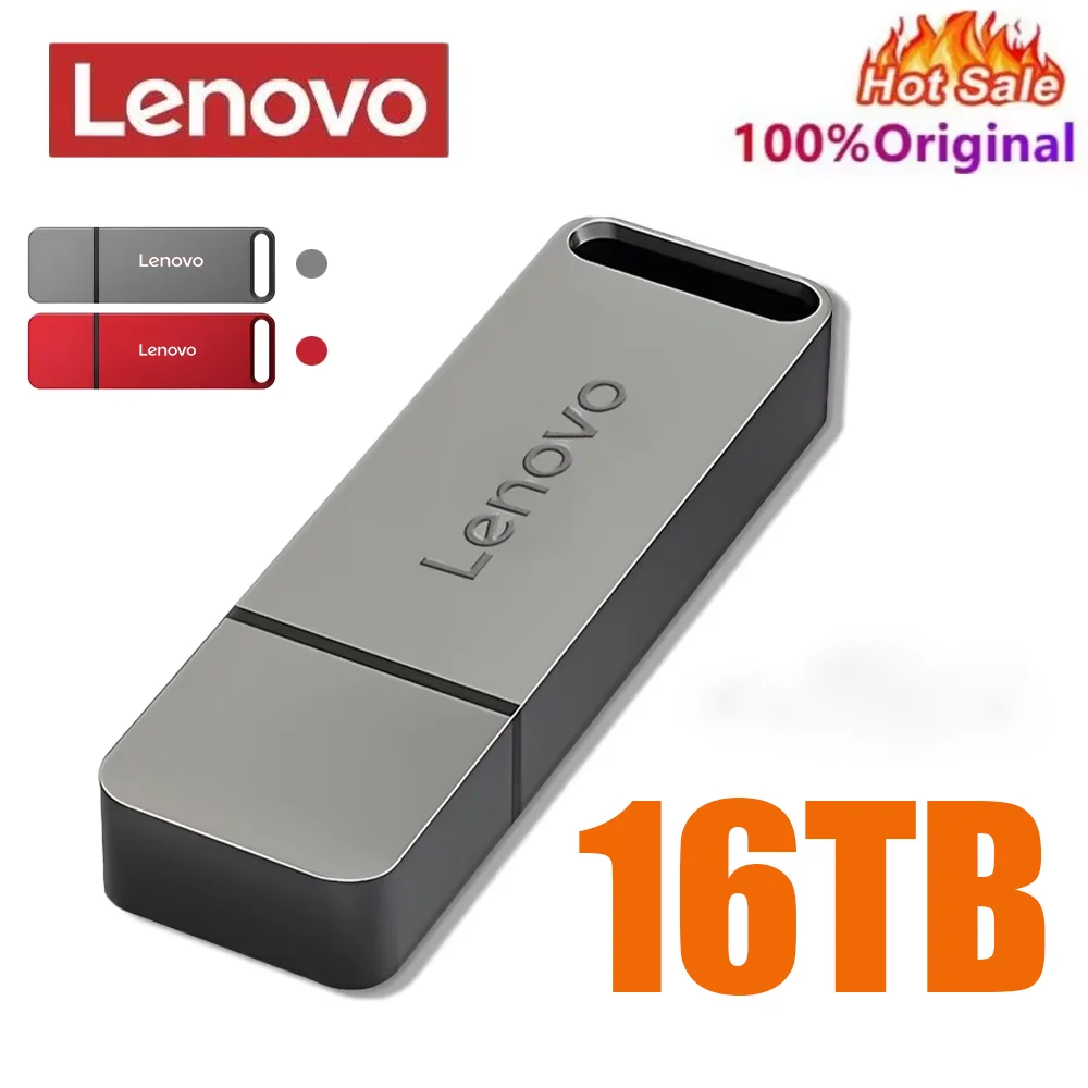الأصلي لينوفو القلم محرك 16 تيرا بايت USB 3.0 فلاش محرك معدني 1 تيرا بايت سعة كبيرة عالية السرعة نقل تخزين تخزين مقاوم للماء