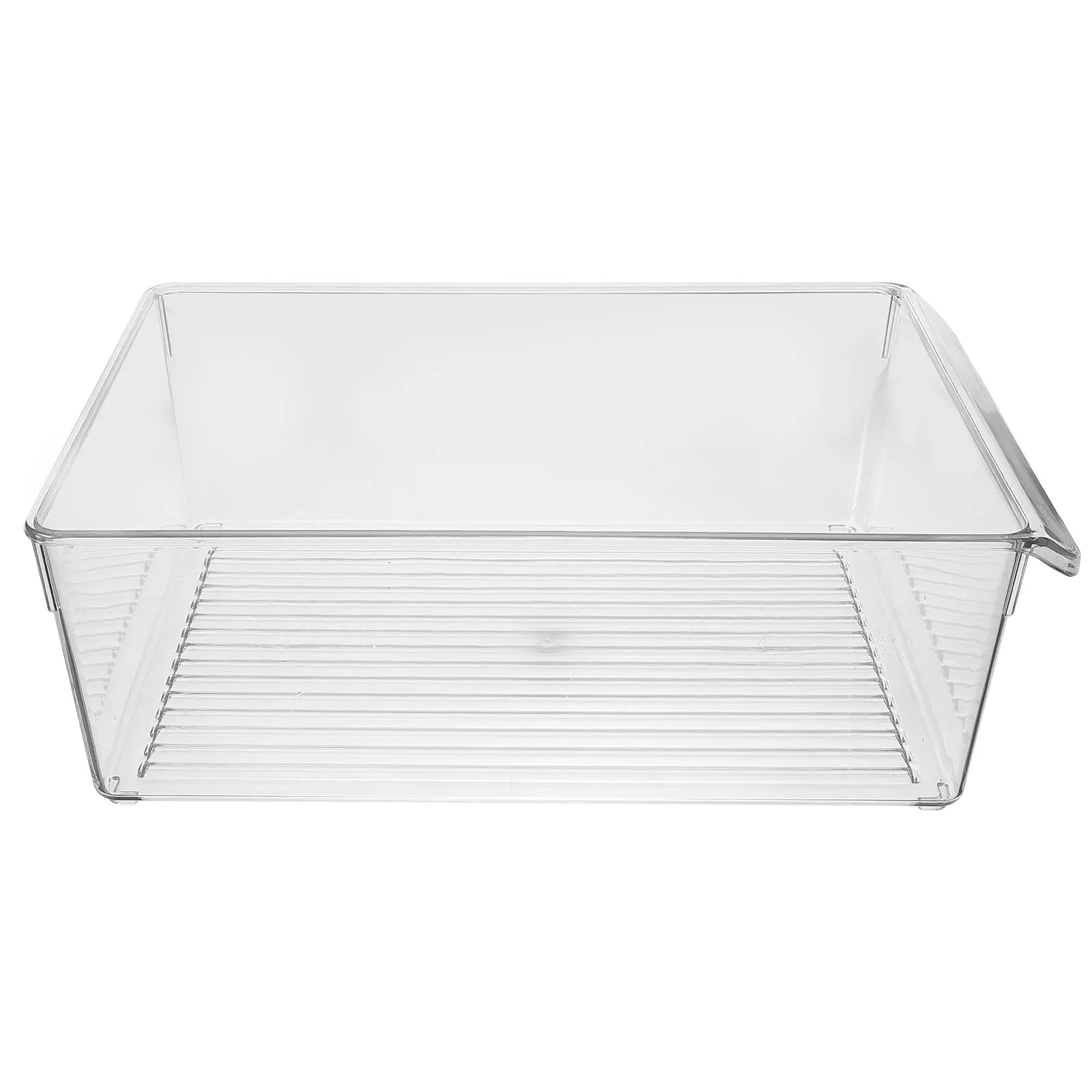 1Pcs Food Preservation Box Transparent Refrigerator Storage Rack Organizer Pull-Out Container for Beverage Fruit Kitchen Storage