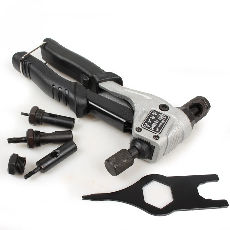 Strumento per pistola per rivetti per dadi per rivetti di livello industriale per risparmiare manodopera con impugnatura comoda e pistola per tirare il nucleo manuale