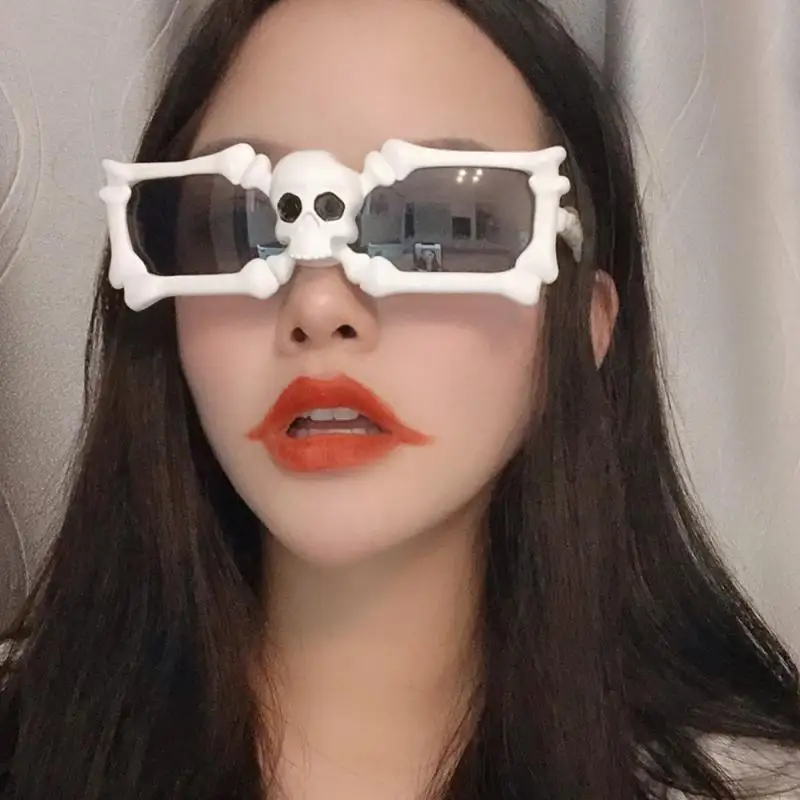 2023 New Halloween Glasses Women Funny Creativity Fashion Sunglasses Trick Toy Cartoon Gothic Party Decoration Accessories