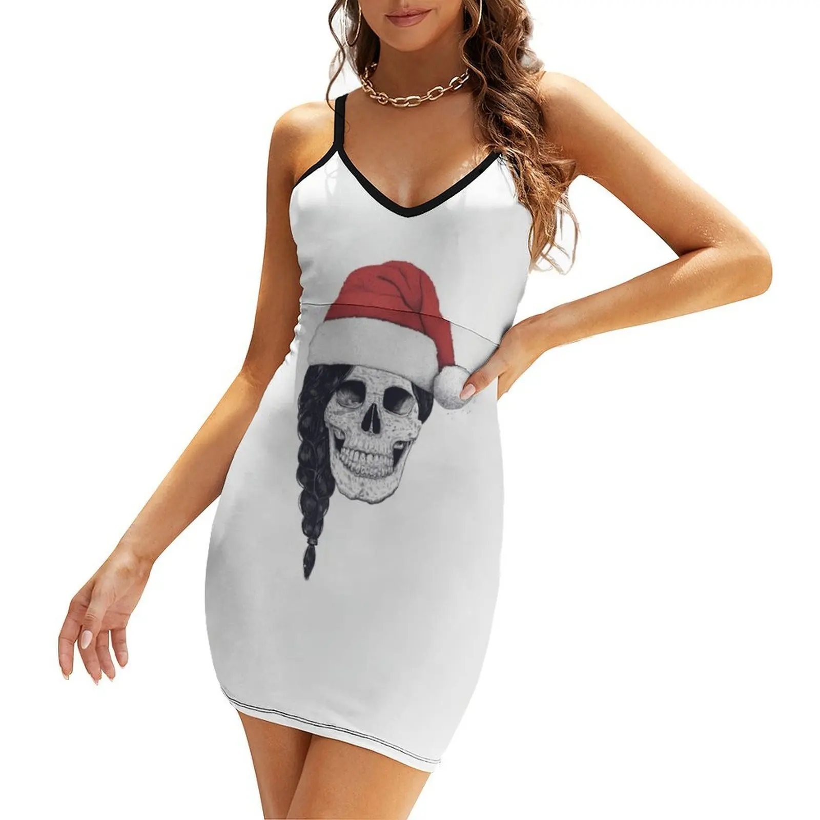 

Christmas skull Sling Dress cocktail dresses Dresses for wedding party luxury woman evening dress Party dresses