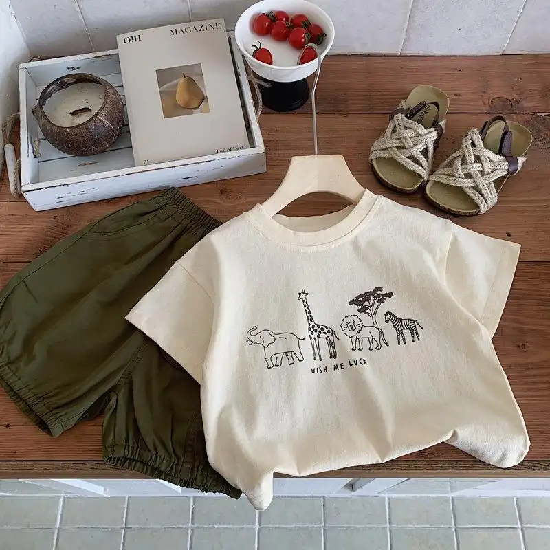 1 2 3 4 5years Kids Clothing Summer T-shirt Tops O-neck Casual Loose Baby Girl Boy Short Sleeve Tees Children's Clothes Tshirts - Image 8