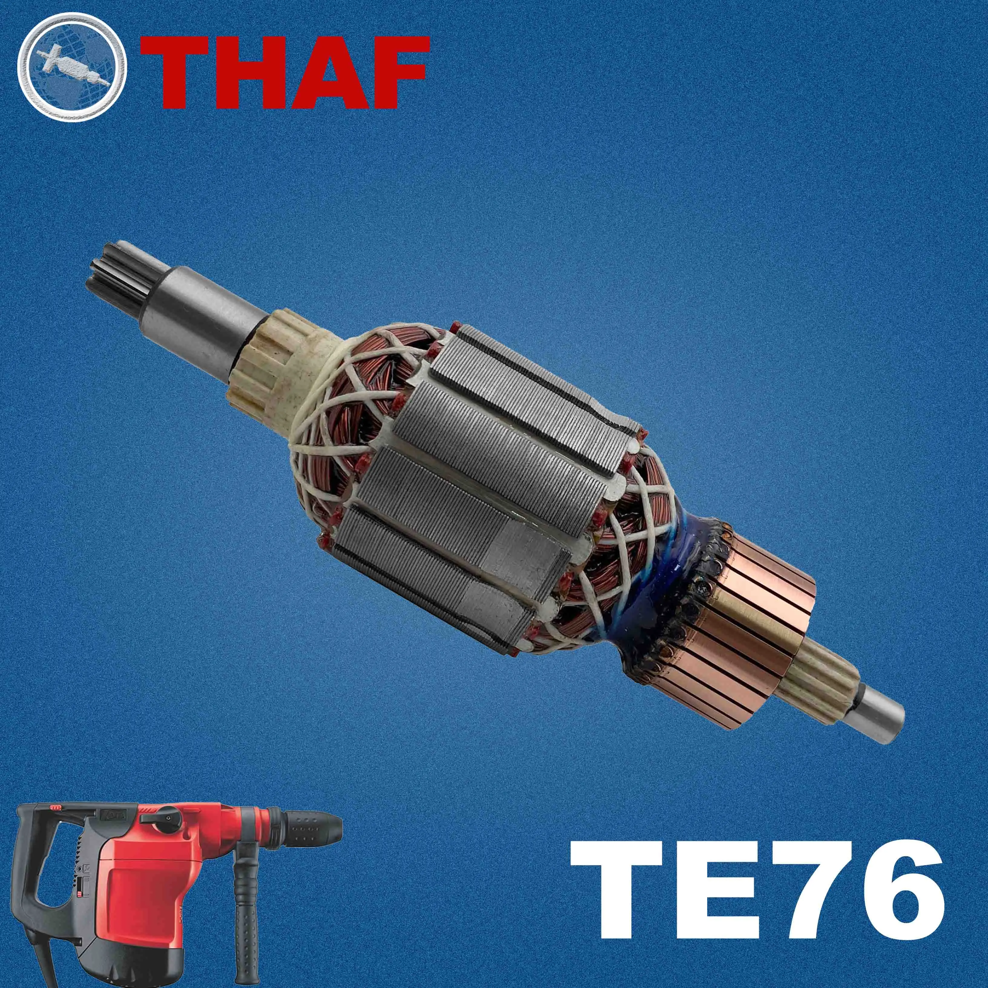 AC 220V 240V TE76 TE-76 Armature Rotor For HILTI Hammer Drill Spare Parts Rotary Hammer Breaker…