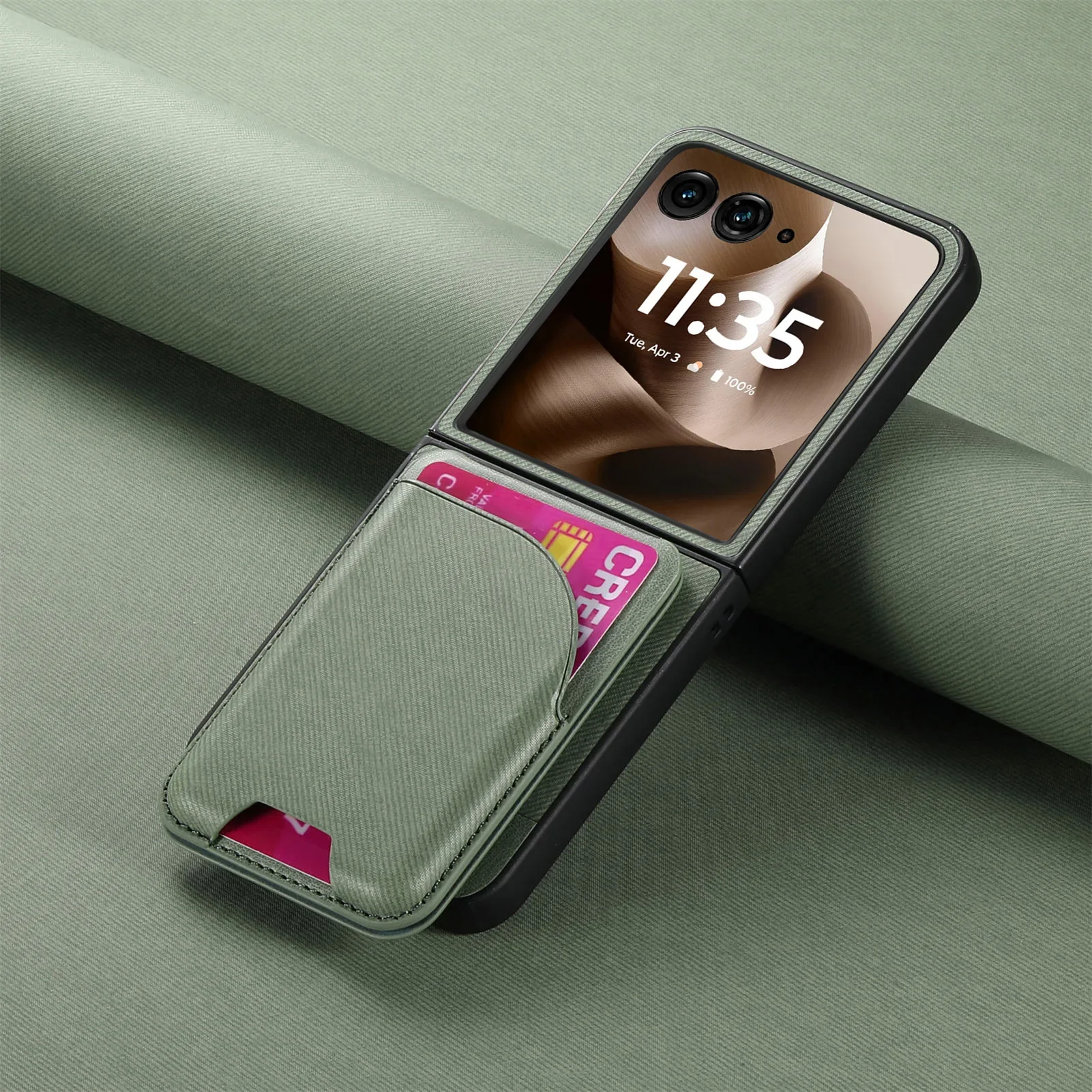 Capa de telefone carteira magnética 2 em 1 para Motorola Moto Razr 60 50 40 Ultra Suporte para cartão Capa protetora de couro