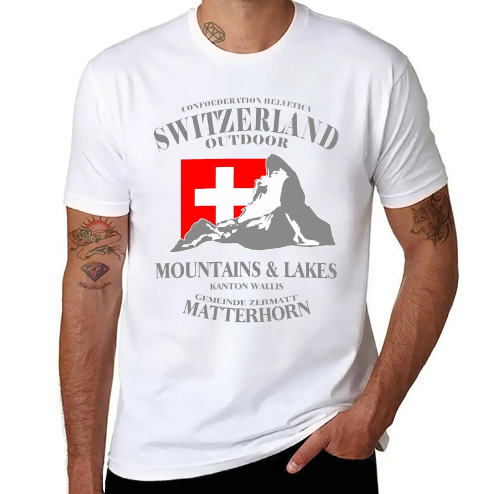 New Matterhorn - Switzerland T-Shirt animal print shirt for boys black t shirt vintage clothes plain t-shirt sweat shirts, men