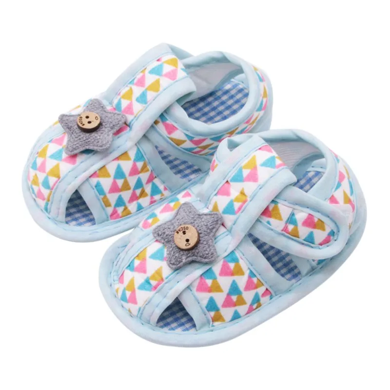 Summer Newborn Baby Sandals Cartoon Kids Boy Shoes First Walkers Infant Toddler Baby Shoes Anti-slip Flats Soft Prewalkers 0-18M