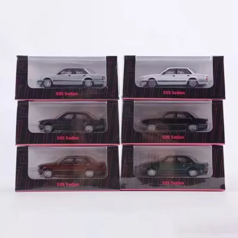 SHADOW Diecast 1:64 Scale Peug-505 Sedan Alloy Car Model Static Collection Decorated Holiday Gifts Toys