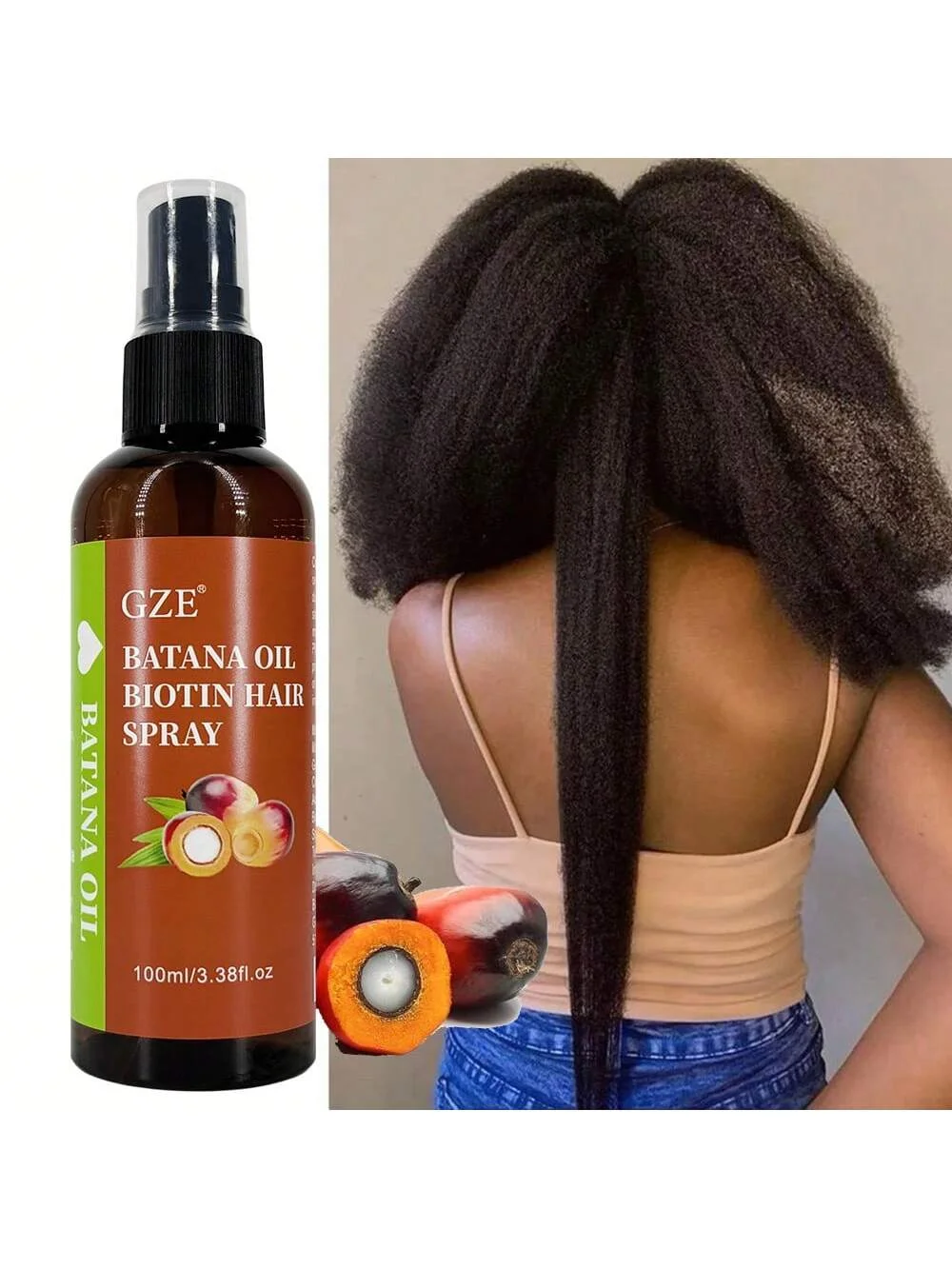 بخاخ الشعر بزيت البيوتين من جي إيه | بلسم ترك للتألق والقوة | حامي الحرارة، التحكم في التجعد وإصلاح الضرر #3