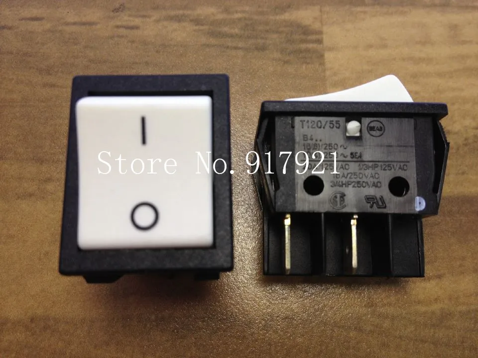 [ZOB] B4 T120/55 16A250V 3/4HP250VAC imported silver contact high power rocker switch  --10pcs/lot