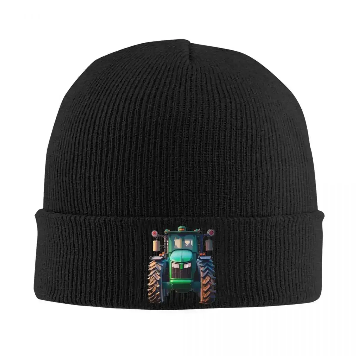 New Tractor 3d Knitted Caps Women's Men's Beanies Winter Hats Car Lover Casual Caps