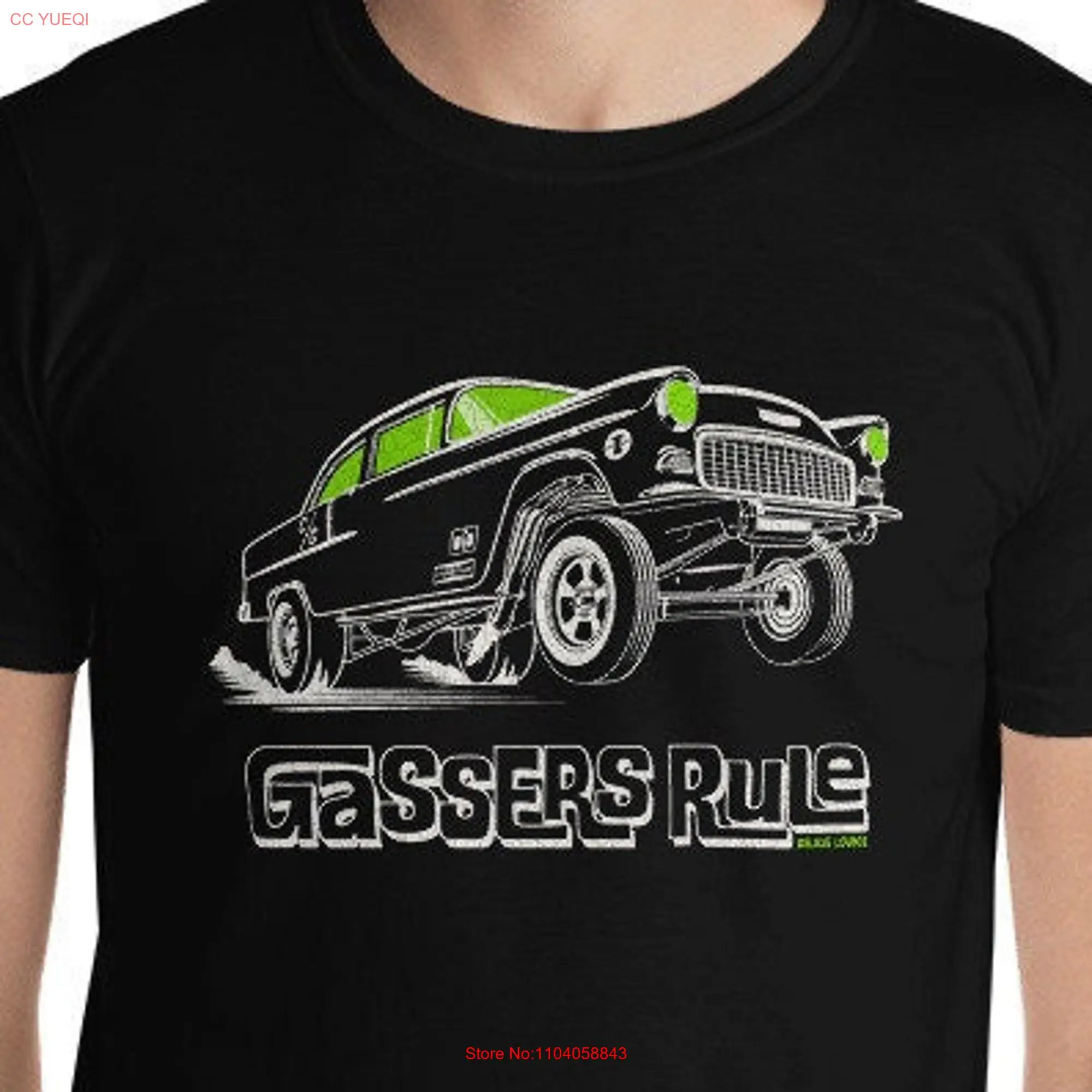 Vintage Gasser T shirt Drag Racing Old School Car Guy  long or short sleeves