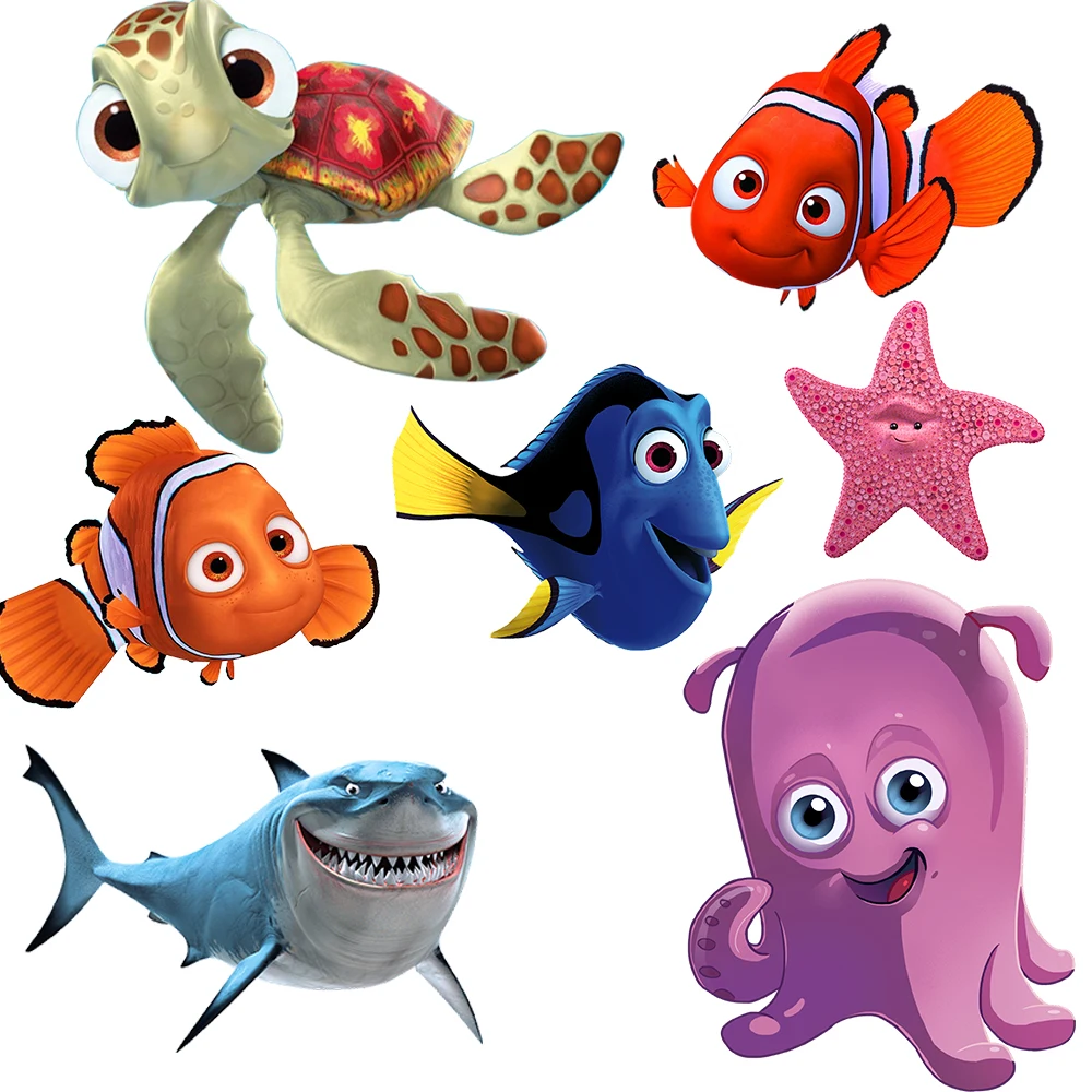 العثور على فتحات نيمو نيمو حفلة عيد ميلاد موضوع ديكور كبير استحمام الطفل الوقوف الدعائم KT رغوة مجلس مارلن دارلا بروس القرش