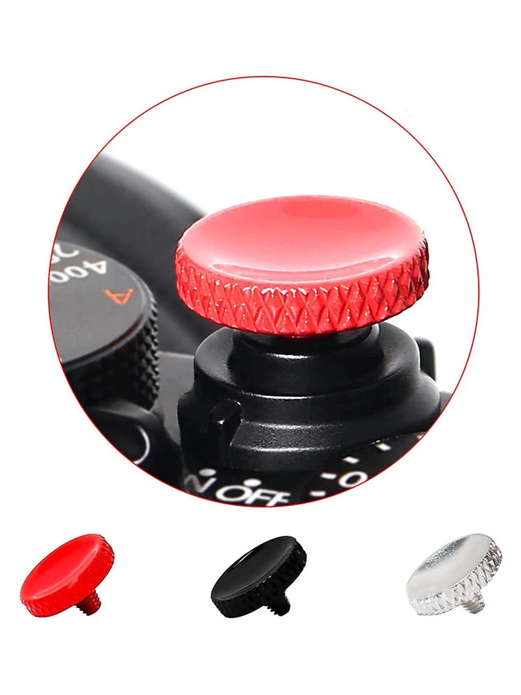 Hot sale 1Pc Durable Triggers Metal Soft Shutter Release Button for Micro-Slr Camera Taper Tooth Shutter Button Accessories