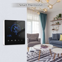 Smart Intelligent Room Thermostat Temperature Controller LCD Display Touch Button Programmable for Home Office School Hotel