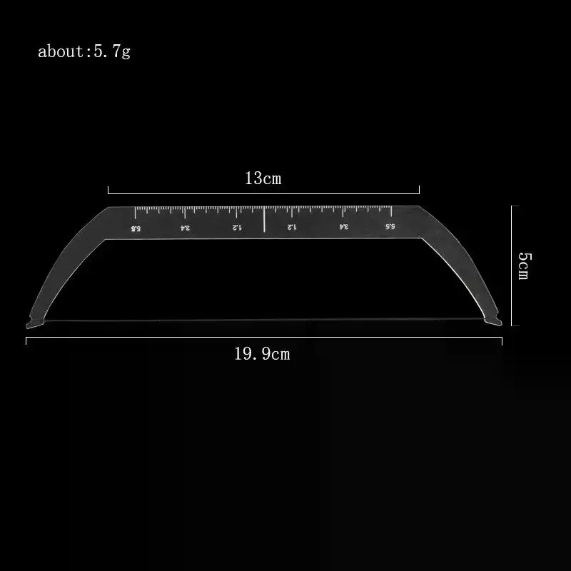 Microblading الحاجب رسم الخرائط حاكم تجميل دائم الحاجب سلسلة قبل الحبر الوشم القوس والسهم خط الرسم أداة مساعدة