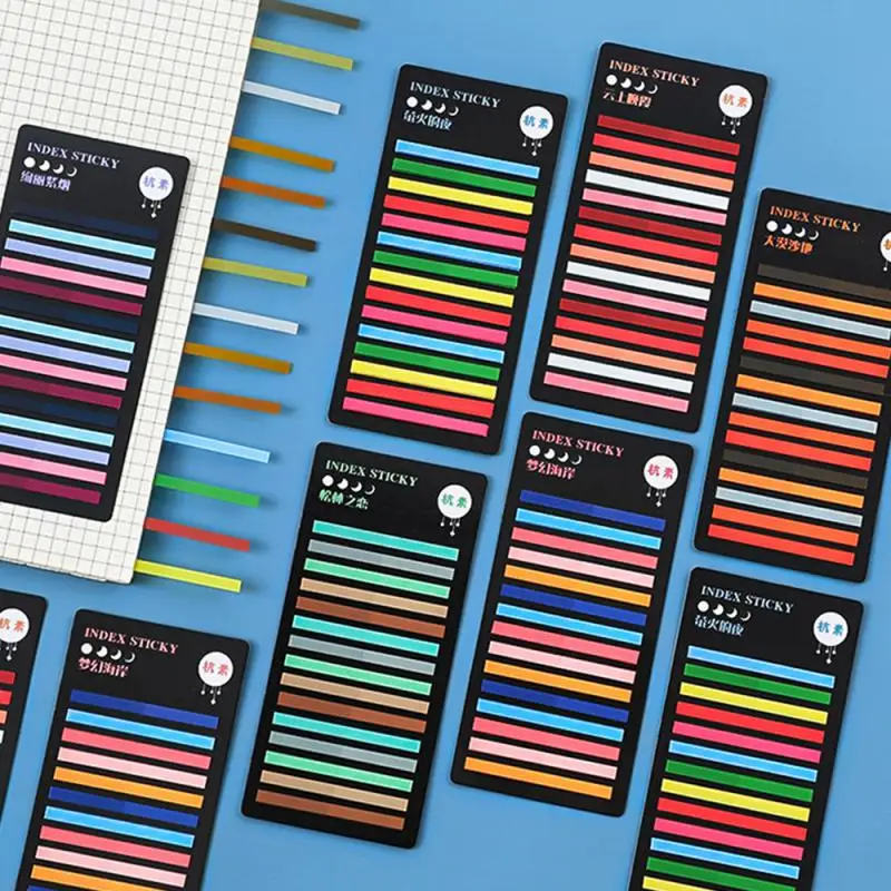 300 Sheets Transparentes Sticky Notes Self-Adhesive Annotation Read Books Bookmarks Tabs Notepad Aesthetic Stationery