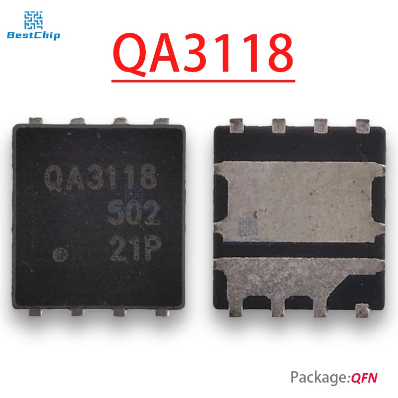 5-10PCS/LOT QA3118M6N printing silk QA3118 QFN8 double N channel 30V 63A 115A Chipset