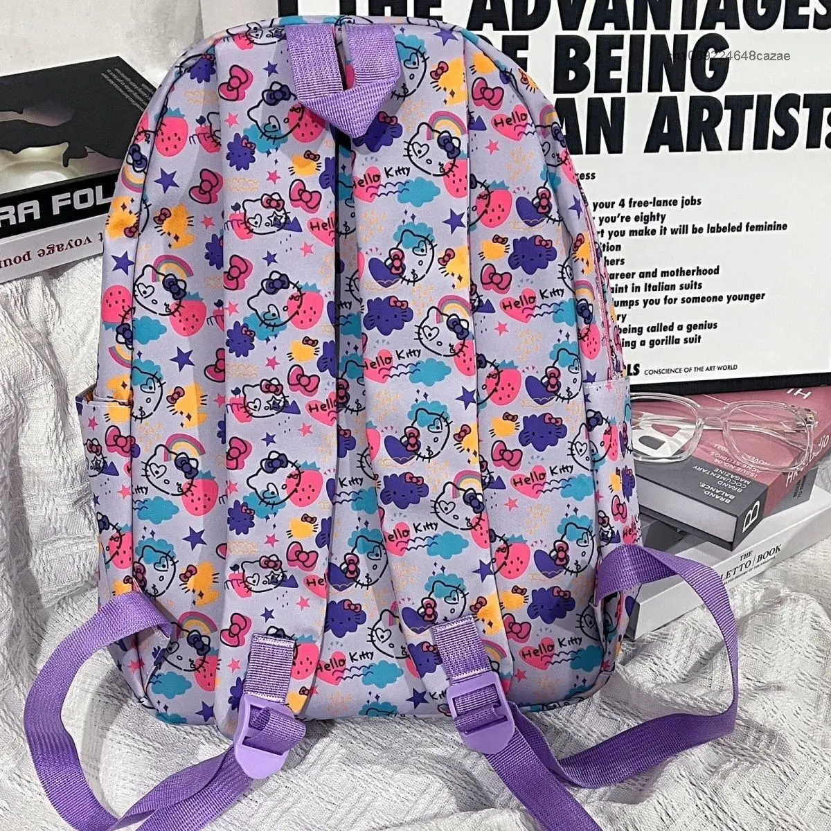 Sanrio Hello Kitty New Sweet Cool Purple borsa a tracolla limitata Cute Aesthetic Student Schoolbag Y2k zaini moda donna