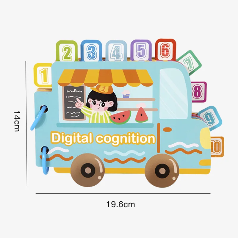 Jouets Montessori, livre silencieux, mon premier livre occupé, Puzzle de bricolage, Classification des nombres de couleurs, jeu assorti, jouets éducatifs pour enfants