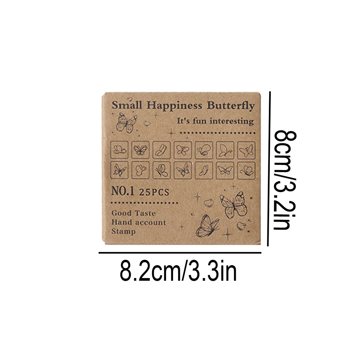 25Pcs Wooden Stamp Set Vintage Pattern Decorative Stamps for Scrapbooking Planner Diary Card Making DIY Craft Supplies