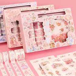 Hand Account Tape Set Sticker Cute Korean DIY Account Tool Set Full Set Material Paper Decorative Sticker Washi Tape