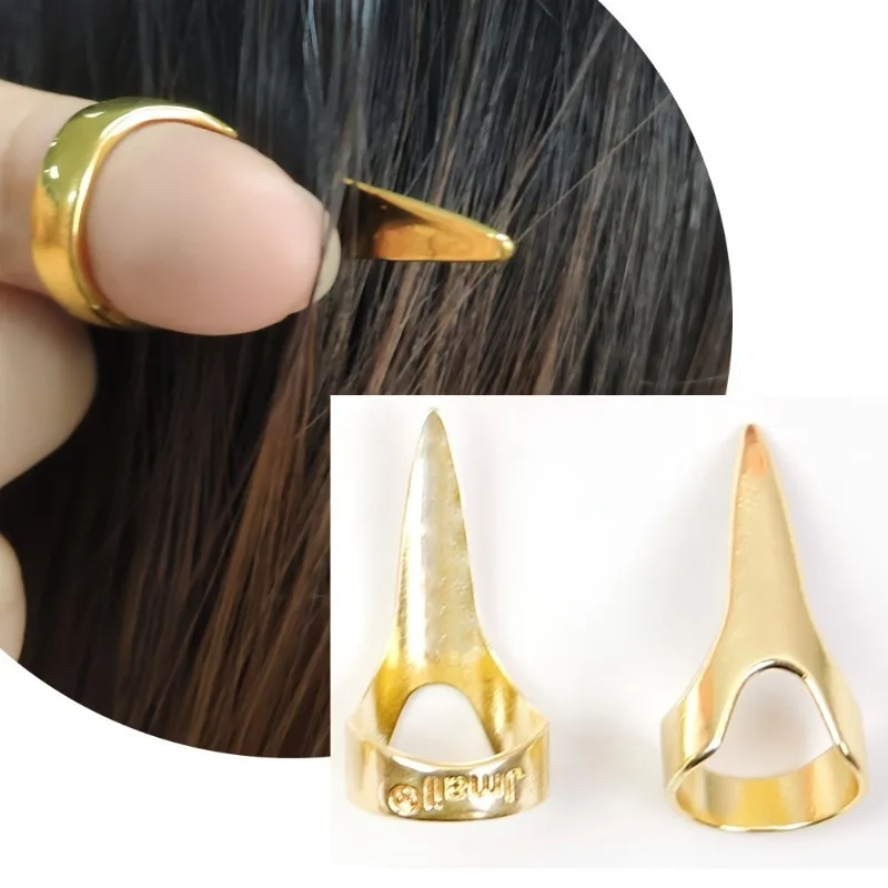 Ferramenta de corte e estilo de cabelo de metal, instrumento profissional de salão para distribuição de precisão, acessórios de penteados festivos