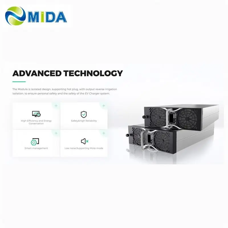 High Power Density Dual DSP Digital Control AC/DC Fast Charging Module 30KW Dc Power Module Of EV Charging