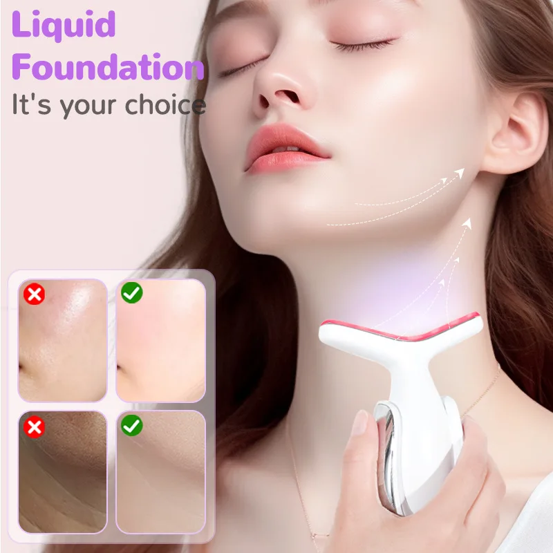 

7-Color LED EMS Facial Massager - Rechargeable Neck Lift Tool,Smart Anti-Aging Therapy Device for Home Skincare & Collagen Boost