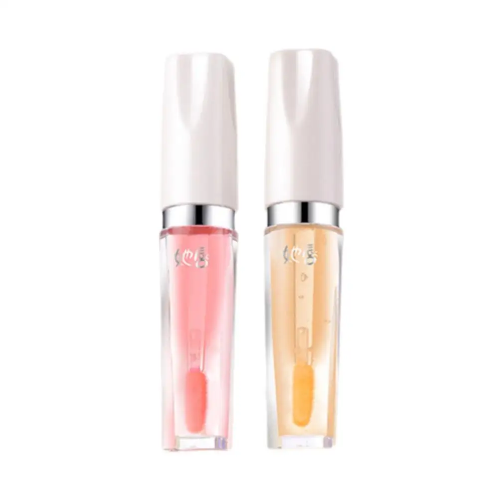 Crystal Jelly Lip Oil-pintalabios que cambia de Color, hidratante, Reduce el cuidado de los labios, hidratante suave, líneas finas, cosméticos V7U6