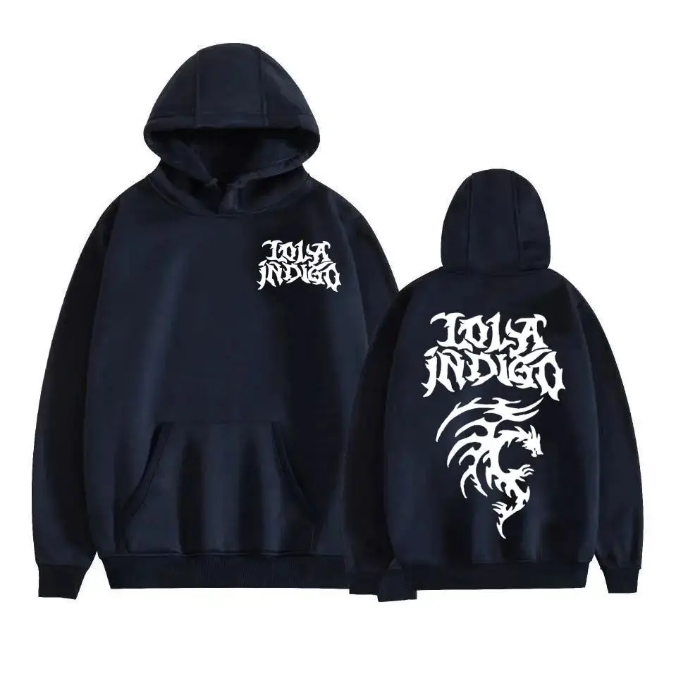 Y2K الموضة الجمالية هوديي الهيب هوب ملابس رياضية كاجوال البوب المغني لولا النيلي مطبوعة هوديي كنزة قطيفة للجنسين #2