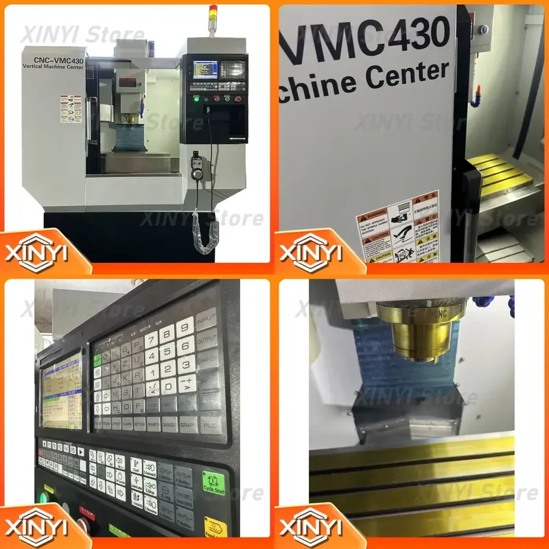 Small CNC Milling Machine VMC430 Customized OEM ODM 3 4 Axis Specific Vertical Machining Center for Metal Education 220V