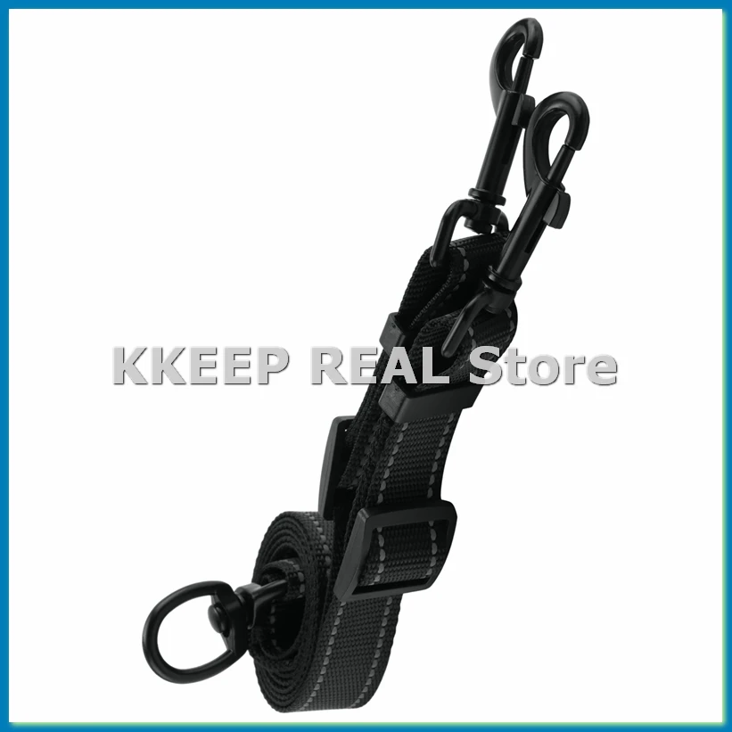 

Двойной поводок для больших собак. Регулируемый сверхмощный нейлоновый разветвитель для двух больших собак-ABRM.