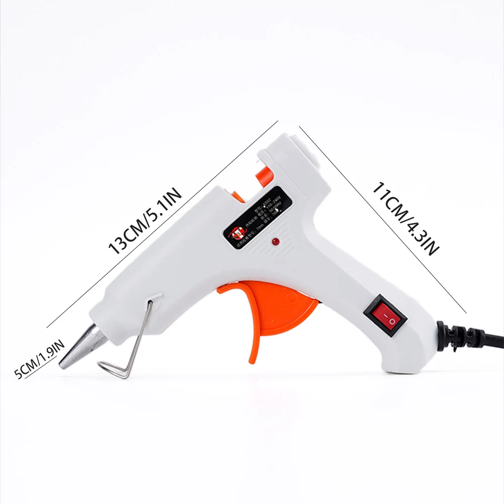 90W Hot Melt Adhesive Gun Handmade DIY Mini Industrial Gun Household Repair Tool for Use with 7mm Glue Stick