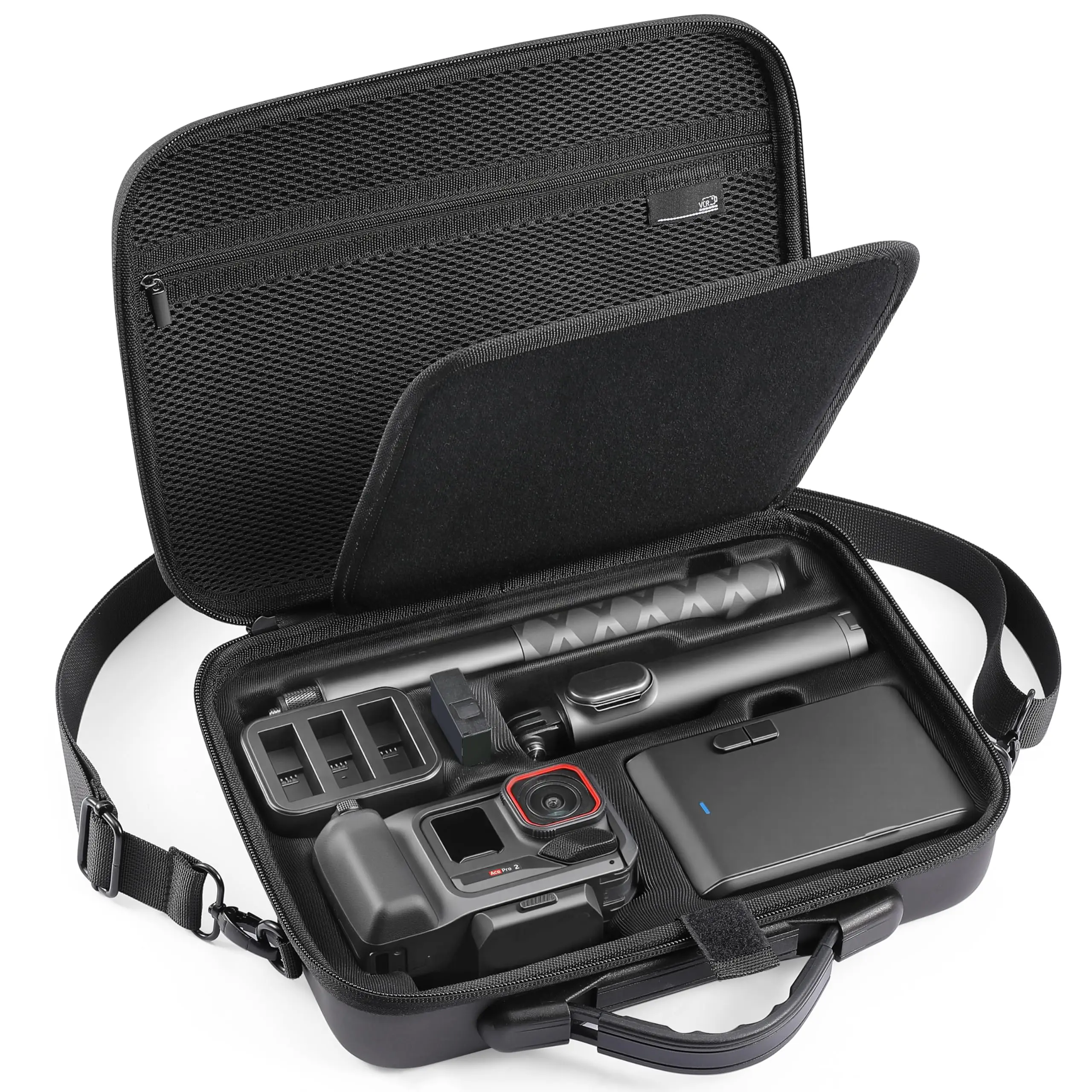 

Кейс для хранения и транспортировки Insta360 ACE Pro/Ace Pro 2 Xplorer Grip Pro Flash Print Bundle, аксессуары, жесткий дорожный чехол, расширяемый кейс-клетка