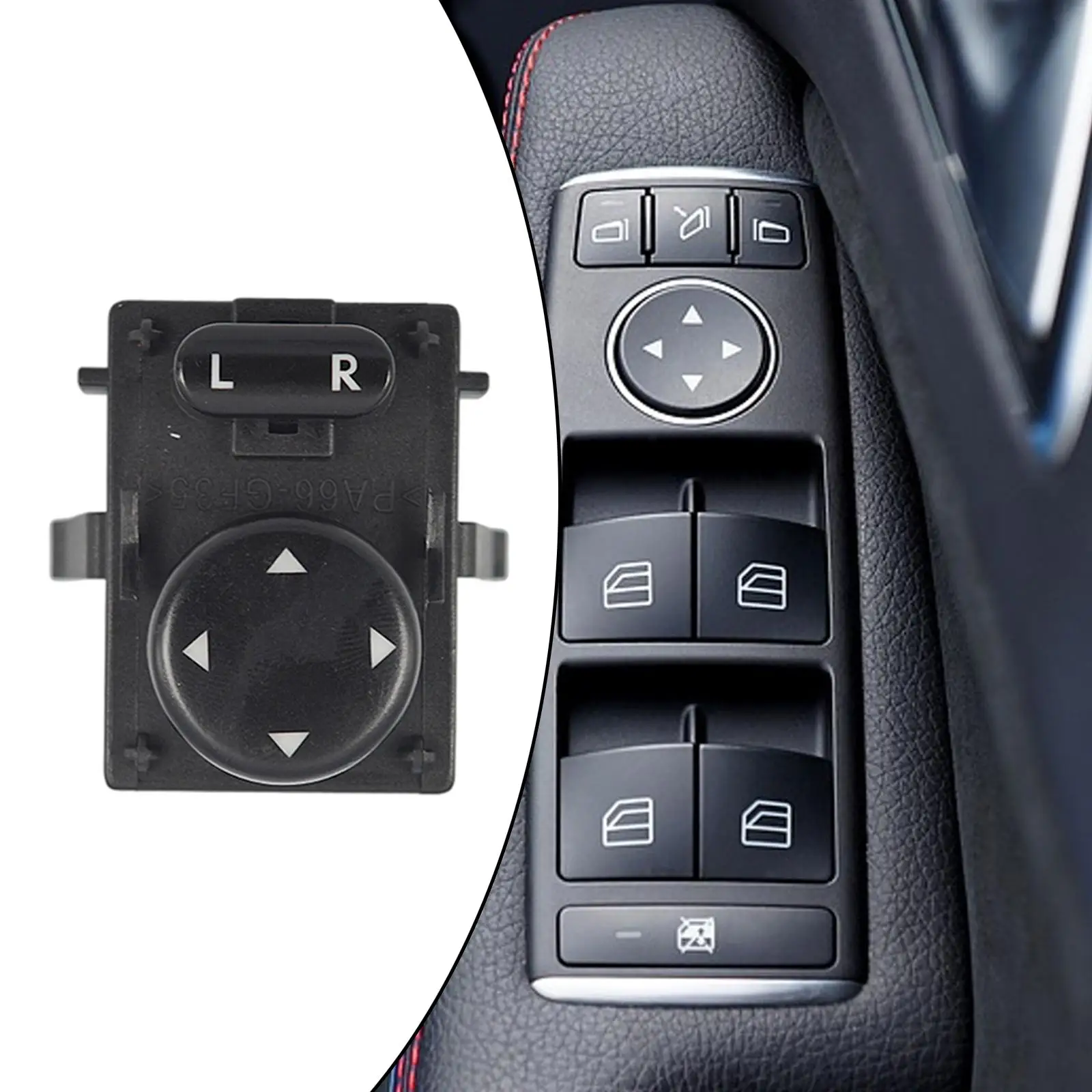 

Combination Switch S A0045459207 Car Mirror Adjustment Controller Fits for Sprinter 903 1997-2003 Black