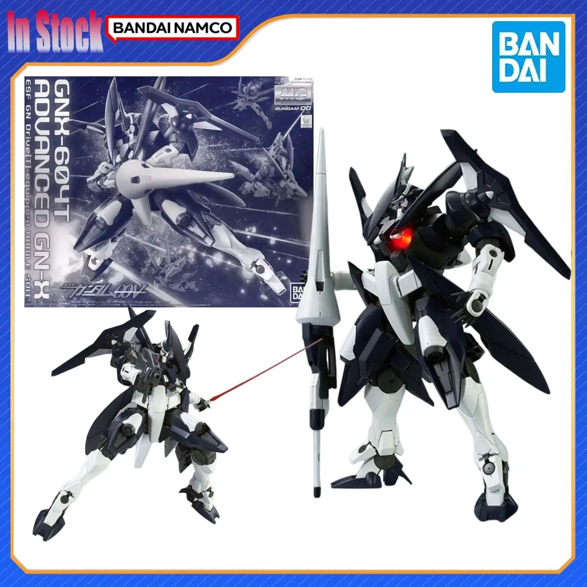 

Genuine Bandai Original Gundam Building MG Advanced GNX Jinx Action Figure Model Kits Gift for Kids Gundam Genuine Anime Model