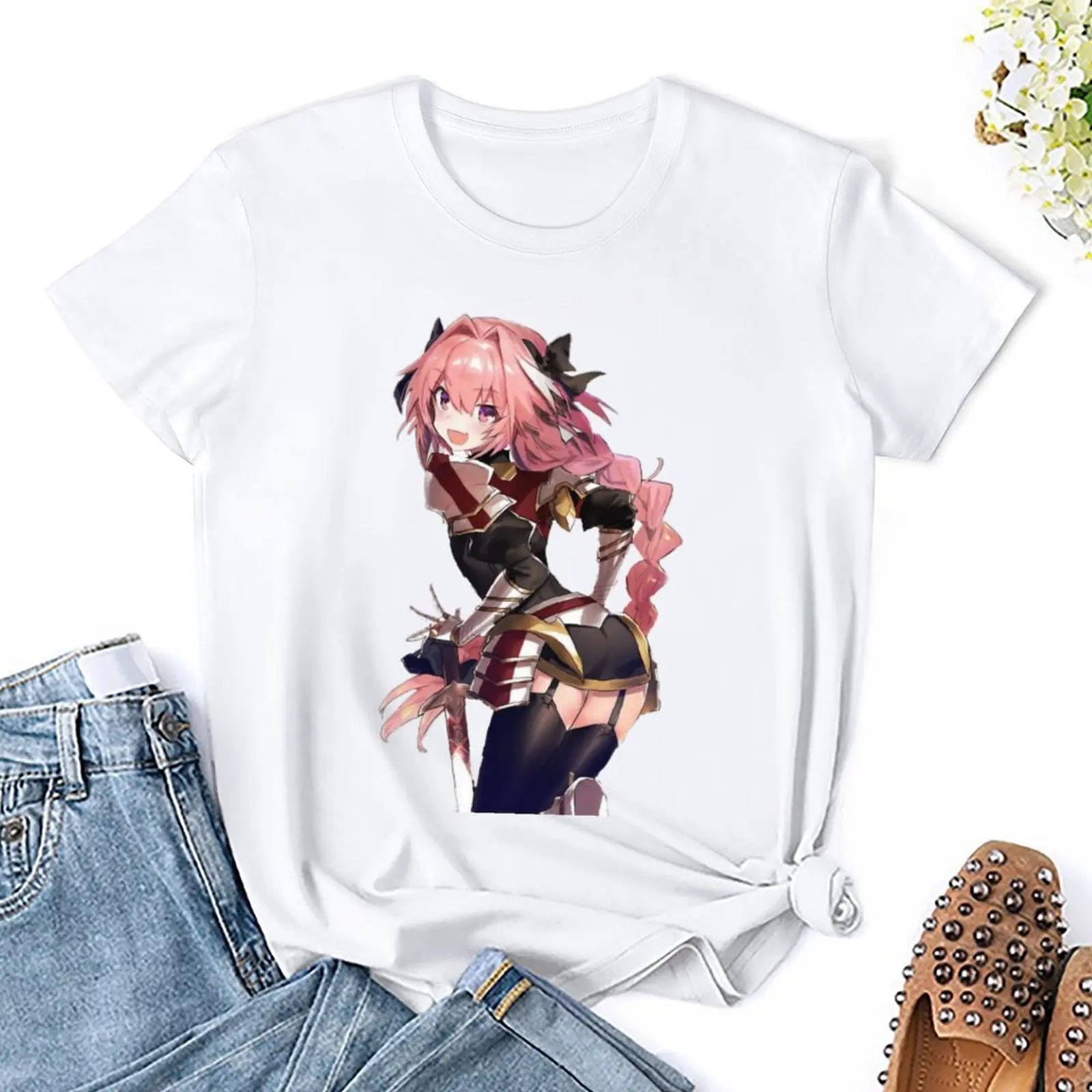 Round Neck Fate Stay Night Feito Sutei Naito Game Crewneck Rider Astolfo 1 T-shirt  Motion Tshirt Unique Humor Graphic Travel