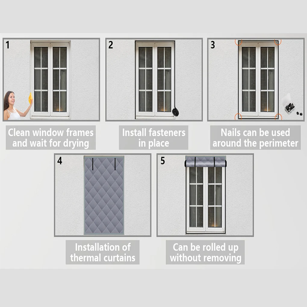Soundproof Thermal Insulated Window Cover – Experience Peace And Quiet Waterproof 3 Layer Thermal Insulated Window Cover
