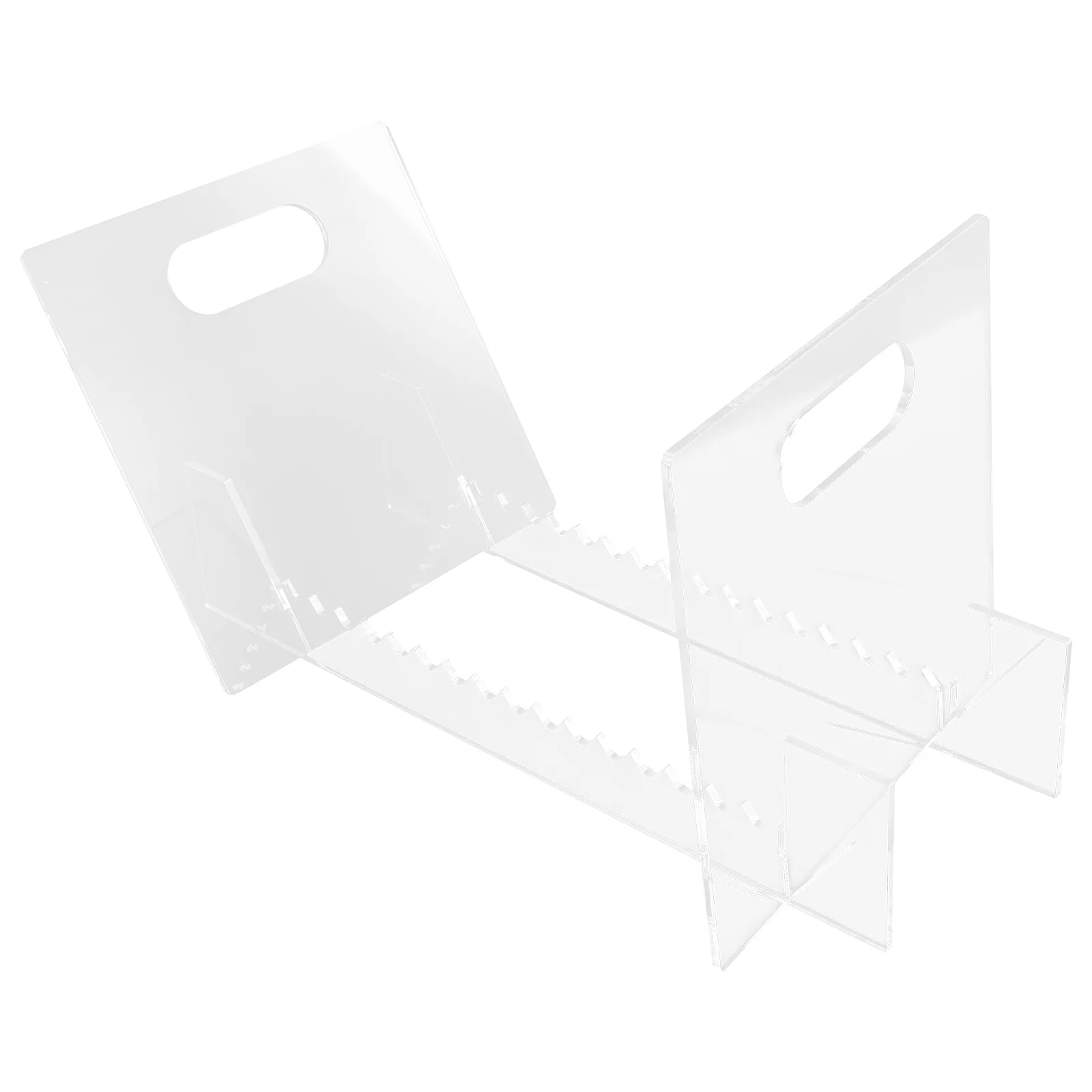 

Acrylic Record Holder Clear Vinyl Display Stand Albums Books Magazines Modern Detachable Organizer Shelf Storage Rack Black