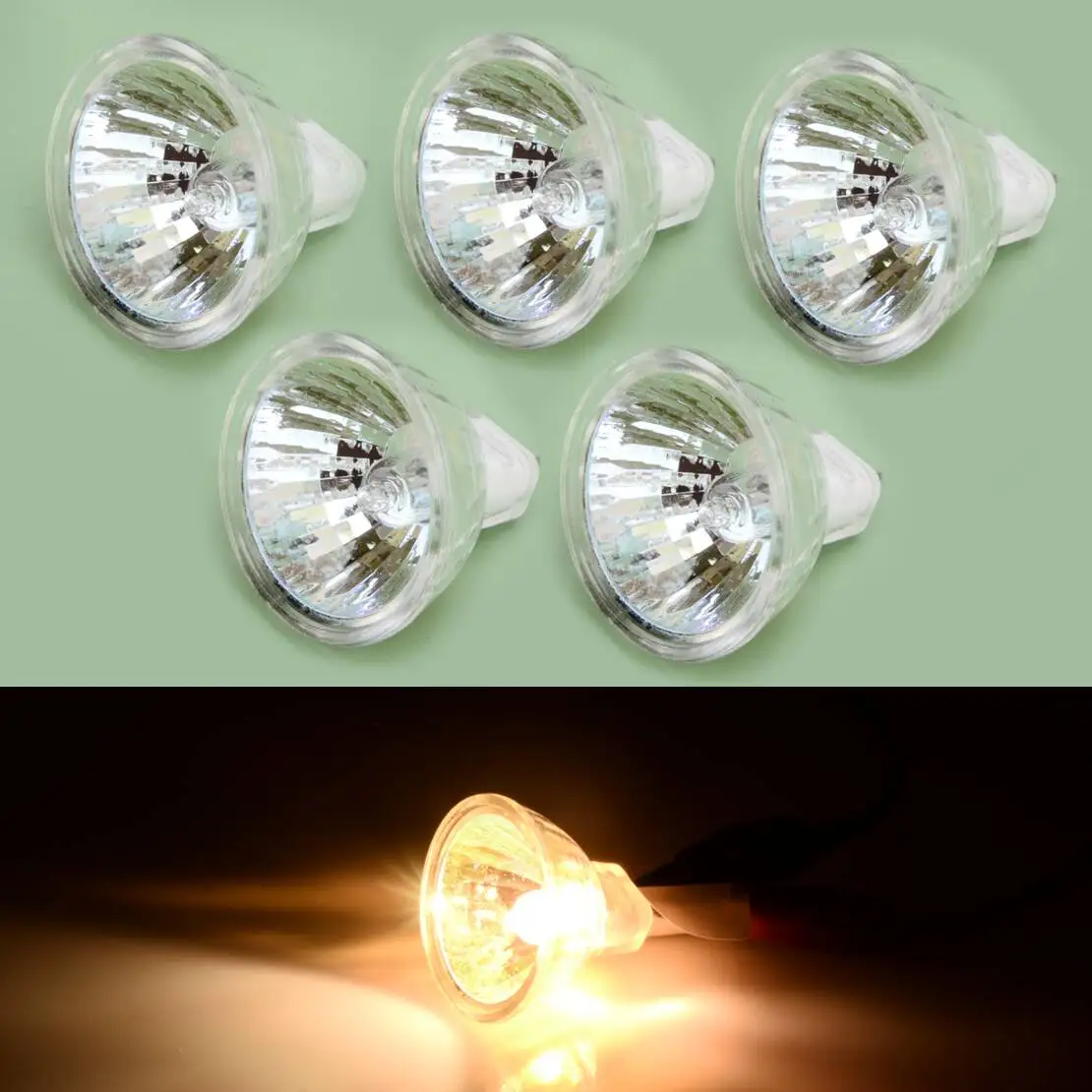 5pcs 220V 35W MR11 GU5.3 Halogen Lamp Bulb Cup Mirror Reflector Spot Light