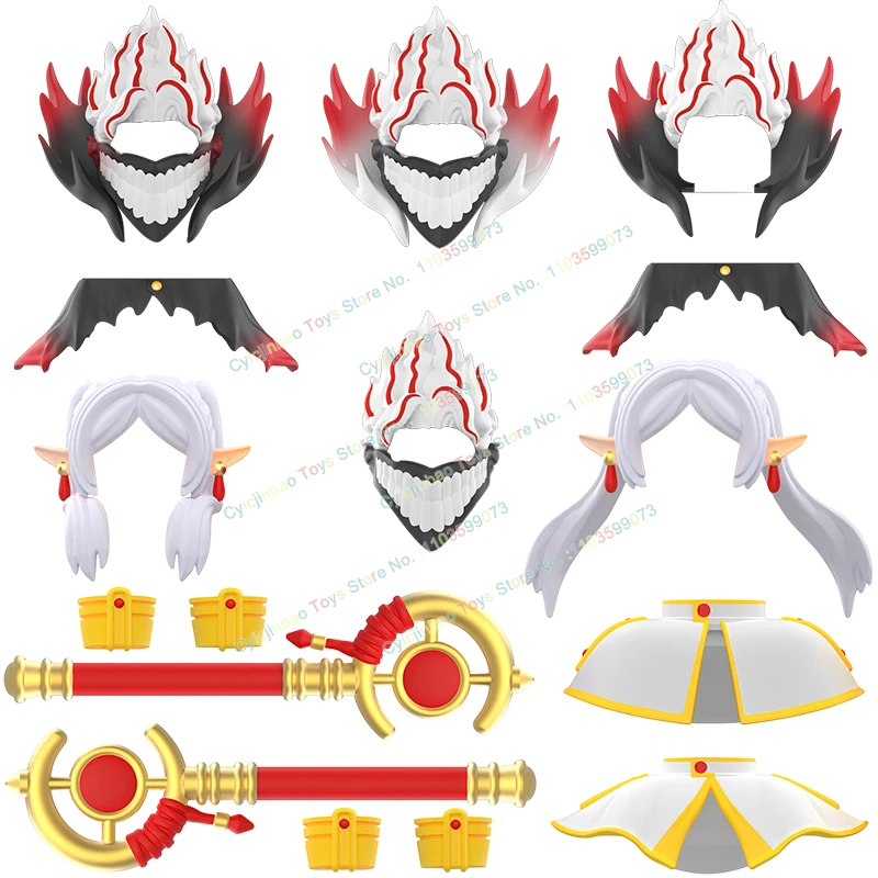 

DY527-532 Anime Comic Series Dolls Building Blocks Action Figure Creative Model Bricks Accessories Toys for Kids Halloween Gifts