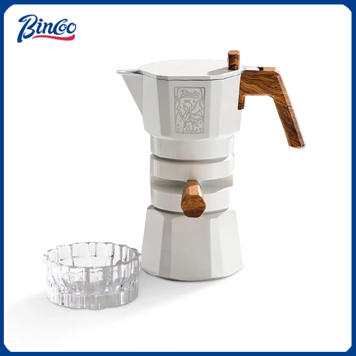 

Bincoo двойной клапан, горшок для мока, эспрессо-машина, термостатическая экстракция, кофейник для мока, горшок для ручного заваривания, аксессуары для бариста