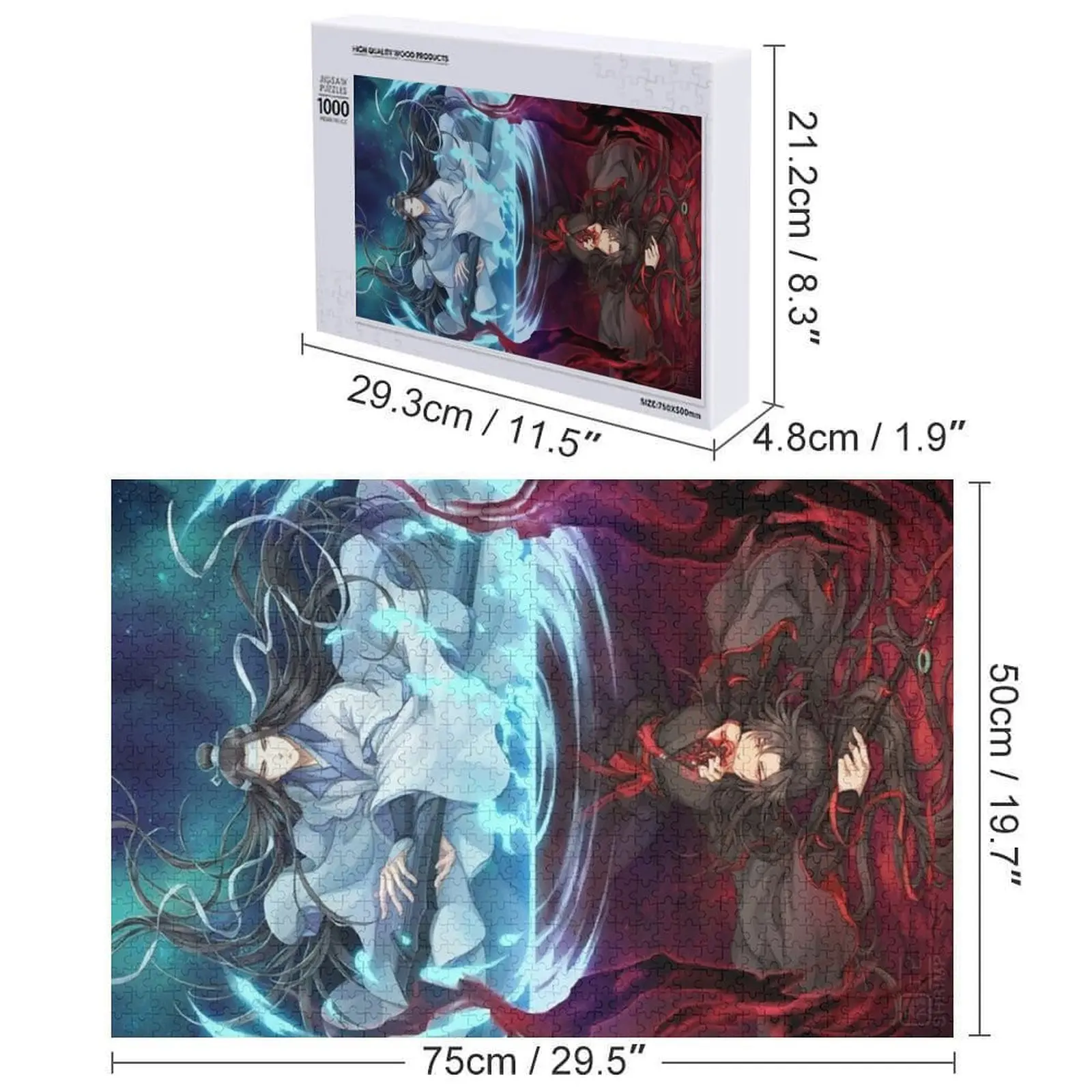 WANGXIAN.CULT.SOULMATE Jigsaw Puzzle Personalizzato Giocattolo Per Bambini Romanzo Giocattoli Per I Bambini 2022 Immagine Personalizzato Bambino Puzzle
