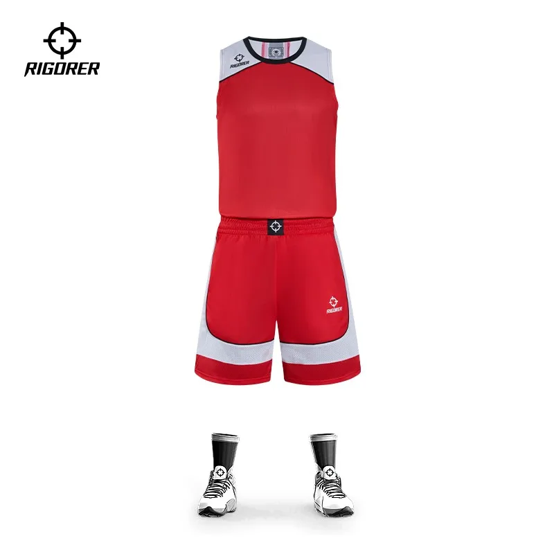 RIGORER Basketball Jersey Basketball Shorts Set Men And Women Student Adult Competition Uniform Customized Jersey Z122110103