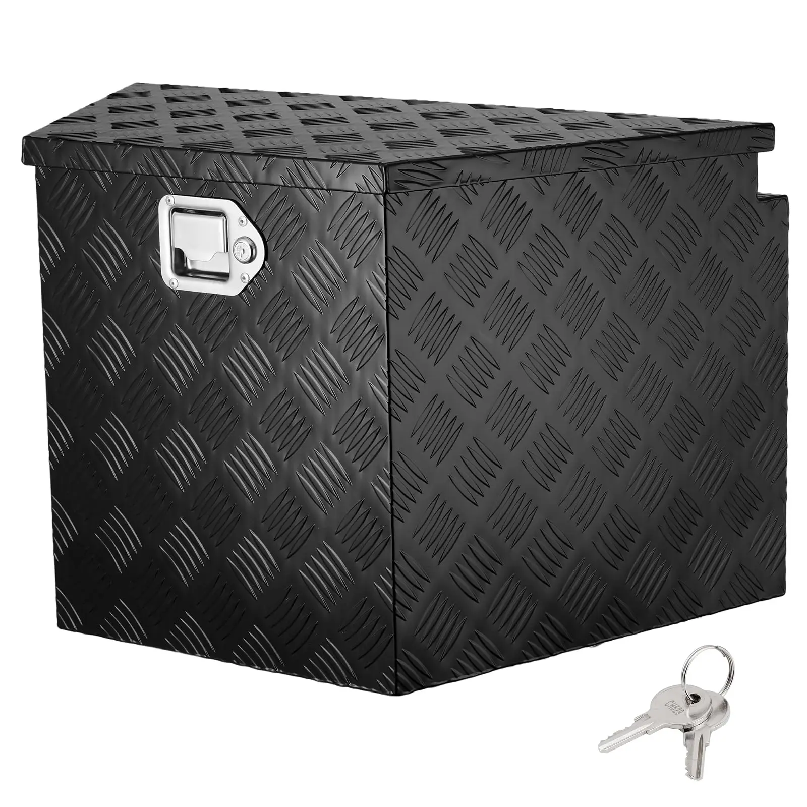 Trailer Tongue Box, Heavy Duty Trailer Tongue Tool Box Storage Organizer with Lock & Keys, Utility Tool Chest for Pickup