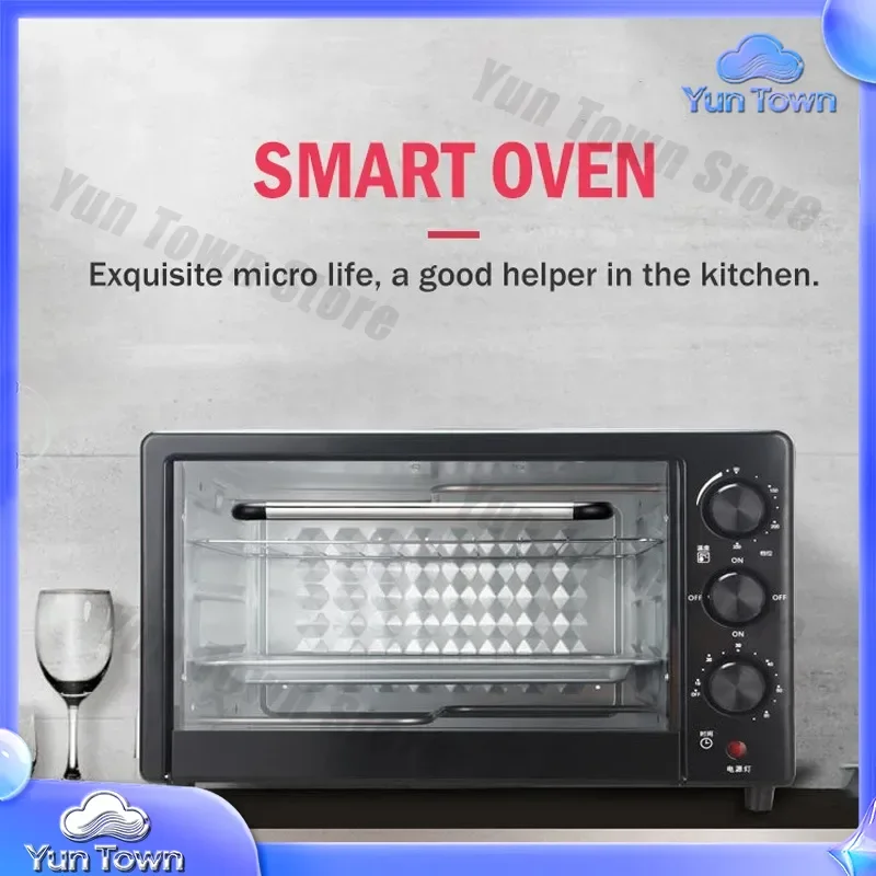 22L Electric Oven Household Baking Multifunctional Large Capacity Desktop Cake Electric Oven Simple Operation and Easy
