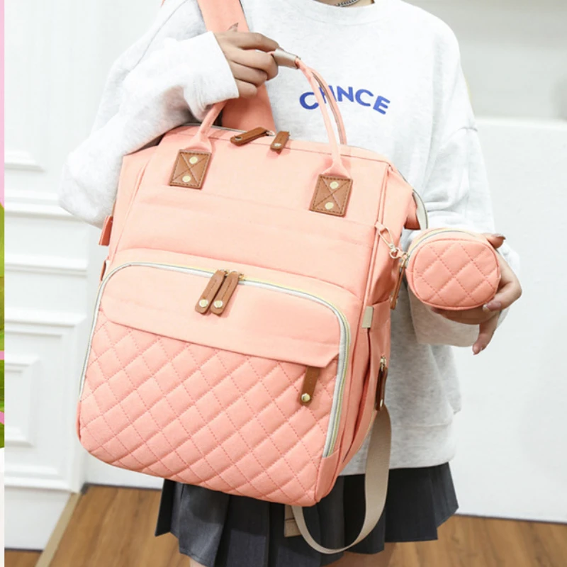 

USB Mummy Bag Diaper Bag Baby Care Large Capacity Mom Backpack Mummy Maternity Wet Bags Waterproof Baby Pregnant Nappy Backpack