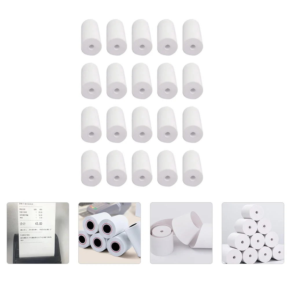 80 Rolls Heat Sensitive Thermal Paper Sticker Printer Cash Register Tape Printing
