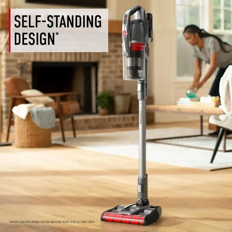 ONEPWR-Cordless Lightweight Stick Vacuum com escova dupla rolo bocal, WindTunnel, Pet Emergência, prata, todo o terreno, BH53602V